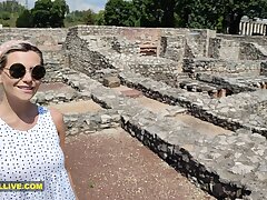 BUSTY BLONDE STEP MOM GOES to the ROMAN Demolishes with HER Sonnie LEARNS SOMETHING NEW!