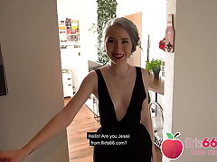 Sweet German teen thot Jessii camper Riva luvs a super-naughty Plow date! (ENGLISH) Flirts66.com