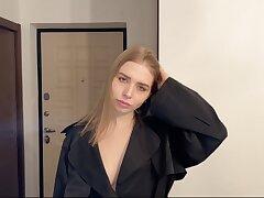 Californiababe has had an discussion with her hubby and neighbor is comforting her with his dick