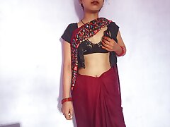 Indian 20 years elder Desi bhabhi was cuckold by hasbend she was hard intercourse with dever clear Hindi language