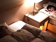 Adorable oriental friends share boyfriends