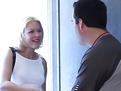 Kinky dude calls youthfull childminder and entices her to boink him