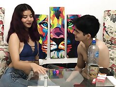 Sex game with my stepbrother where he concludes up tonguing my vulva
