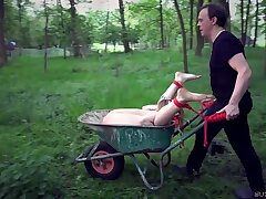Restrain bondage cockslut t in ropes sobs in ruthless intrusion subjugation