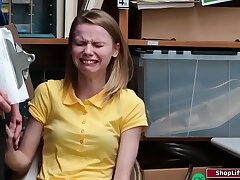 Officer predominates petite russian thief