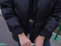 Public Agent Alyssa Bounty Basement Anal invasion Drill After Hitchhiking