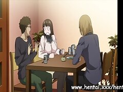 Brown-haired slut gets licked and drilled firm - Hentai.xxx