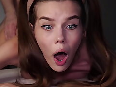 OMG, MY ASS IS TOO TIGHT! Cute Legal Yo Teen Fights During Agonizing Buttfuck Fuck - Alina Foxxx
