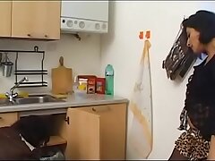 Pantyhose black-haired housewife need sex