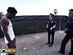 BANGBROS - Successful Suspect Gets Tangled Up With Some Supah Sexy Girl Cops