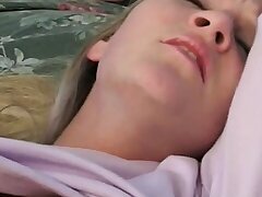 Fantastic young blonde woman with uber-cute tiny titties gets a big dick in her gash
