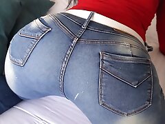 WHAT ASS! I plow my stepsister's best pal thru torn jeans