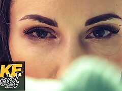 Faux Hostel - Diminutive skinny Siberian honey has multiple jiggling orgasms and drizzles on humungous pecker - "Please Pulverize Me"