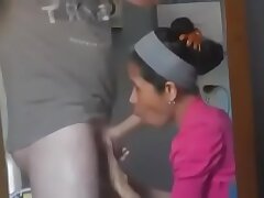 Fuckpole Deep-throating Hotty In Glasses Takes Facial cumshot