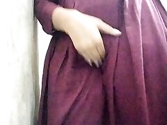 Molten wifey changing clothes at home Indian Desi wifey Molten