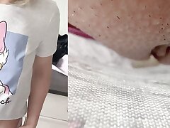 Camera in nubile underpants while peeing - Never Seen Before