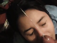 promiscuous schoolgirl deepthroating man meat as usual after class