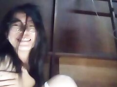cute Chinese female alone at home 360