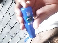 Parachute lubricant lagakar muth mar choda aunty ko