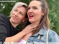 Ava Moore - Pulverized By 2 Black Studs In The Woods With A Cougar - REALITY PORN