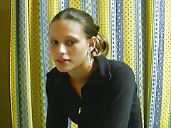 Slim German nubile gets her taut pussy pounded hard by a hard cock