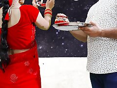 Karva Chauth Special: Freshly married priya had First-ever karva chauth sex and had oral pleasure under the sky with clear Hindi