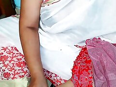 (Family Sex) StepMom chopping vegetable suddenly saree fell from her chest i witnessing humungous tits & fucked Her-Cum on her booty