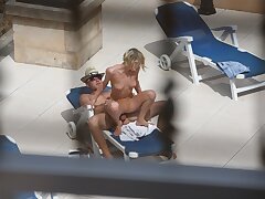 Voyeur - Boning on the sun terrace