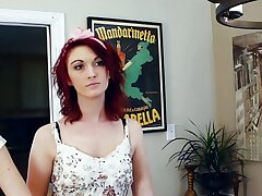 sisters seduce their stepmother to have hot girly-girl sex first they flash their globes and then grope their horny grandmother pus