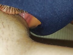 This is how you suck your pussy! My objective in life is to get my beaver inhaled by messy old men.