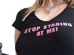 This naughty housegirl likes to apply strawberry yogurt on her yam-sized tits