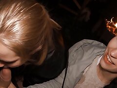 FFM Threeway Sucking on the Backyard