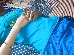 Indian Hubby and wife smooching and boning