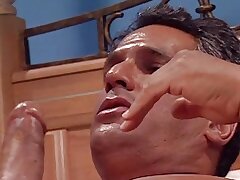 Cool honey getting her fuckbox licked as she teases a stiffy with her tongue