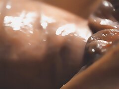 4K.The most detailed macro shooting of pussy fucking and internal cumshot
