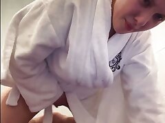 Woman jacking on webcam. Jucielussie
