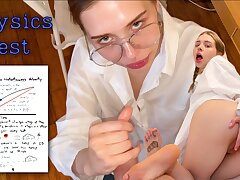 Physics instructor is fucking a student. Californiababe is guzzling spunk