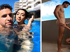 ARGENTINIAN Fuckslut is Picked Up From The Swimming Pool and FUCKED in her Motel Room
