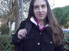 Amateur babe Carolina learns several lessons in a sex-shop before her Tough POUNDING!