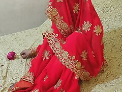 Desi Indian village bhabhi after 2nd day marid hook-up with dever clear Hindi audio