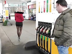 German light-haired teen bi-atch pick up at gas station and fuck