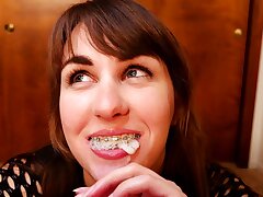 Braceface Nubile Deepthroat Experience