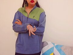 Indian Gf cheats on her bf after seducing his Boyfriend's friend and pounds Christmas in Hindi voiceHD sex