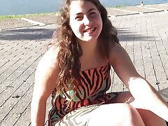 Amazing cute-looking honey and her First-ever THREESOME!