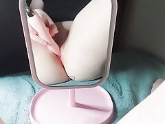 Cumming while viewing my raw vagina