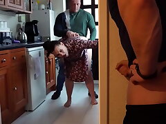 Big Butt Wifey Gets Creampied By Lover as Hotwife Husband Watches and Milks Off