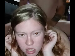Shortstopp couldnt guzzle it all so a face fucked her
