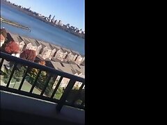 Balcony dicksucking