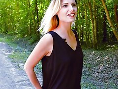 Xxx pummeling outdoor with a super-hot blonde chick