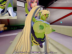 Femboy Pounds Cheerleader Goblin With Huge Milky Tits